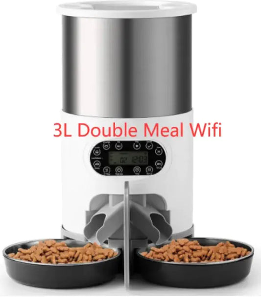 Automatic Dual Meal Pet Feeder – Smart Feeding System for Dogs & Cats