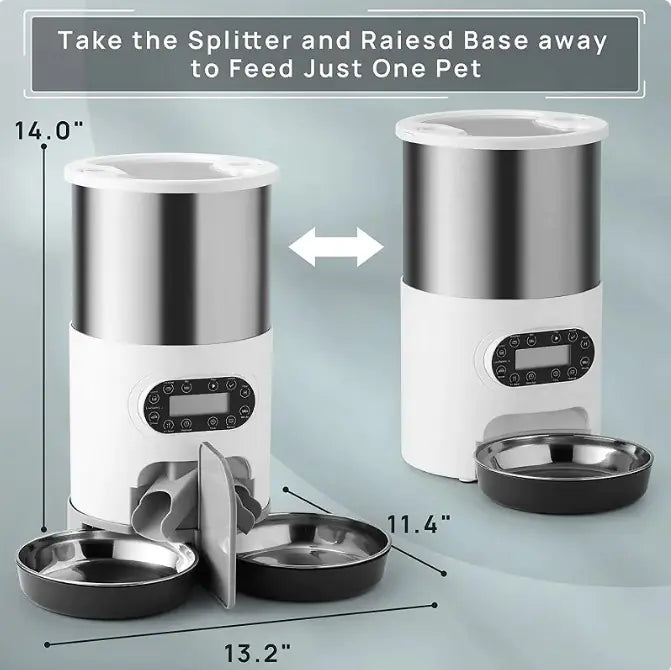 Automatic Dual Meal Pet Feeder – Smart Feeding System for Dogs & Cats
