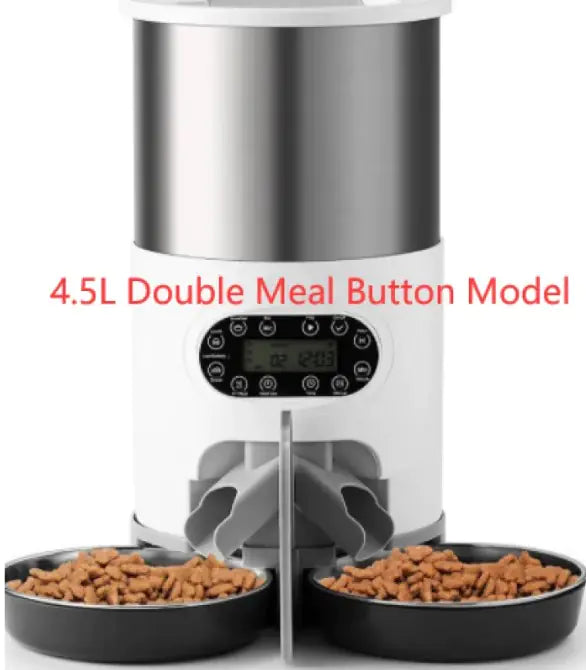 Automatic Dual Meal Pet Feeder – Smart Feeding System for Dogs & Cats
