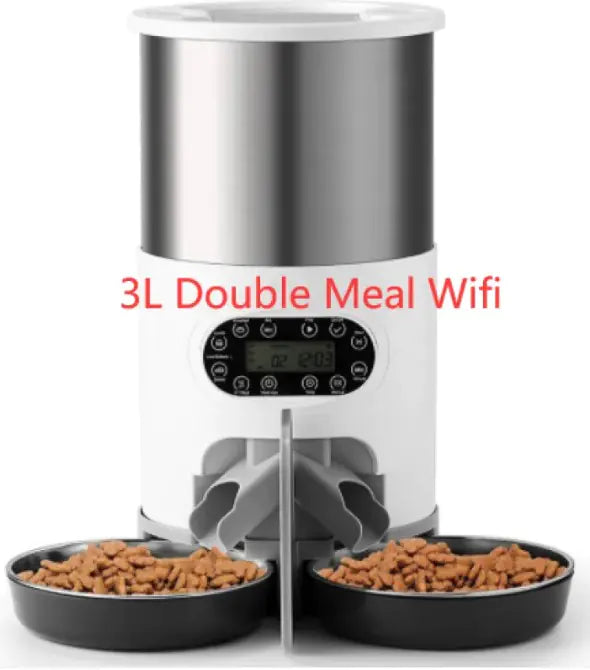 Automatic Dual Meal Pet Feeder – Smart Feeding System for Dogs & Cats