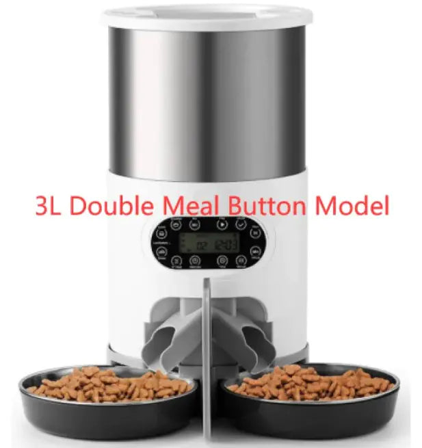 Automatic Dual Meal Pet Feeder – Smart Feeding System for Dogs & Cats