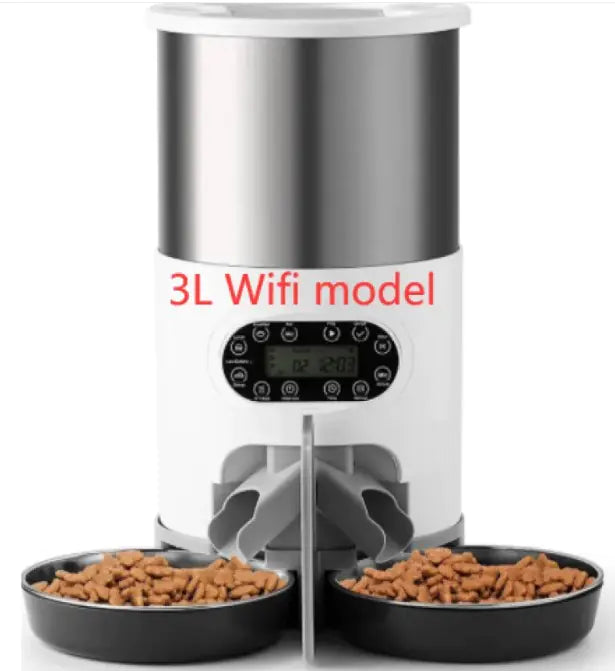 Automatic Dual Meal Pet Feeder – Smart Feeding System for Dogs & Cats