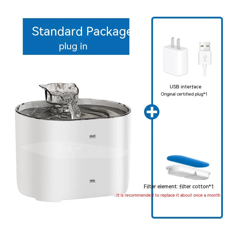 AquaFlow™ Smart Pet Water Fountain – 2.2L Circulating Hydration System