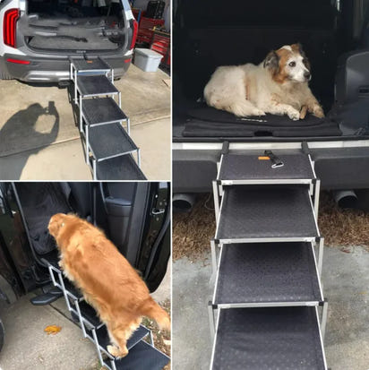 Portable Aluminum Dog Stair Ramp