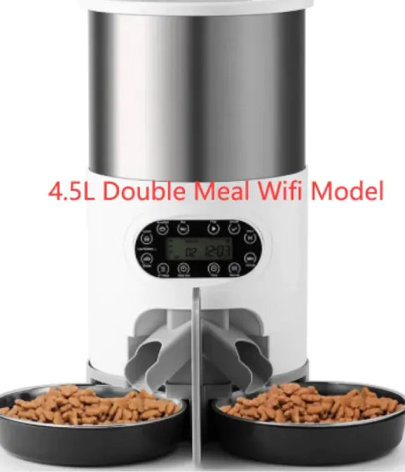 Automatic Dual Meal Pet Feeder – Smart Feeding System for Dogs & Cats