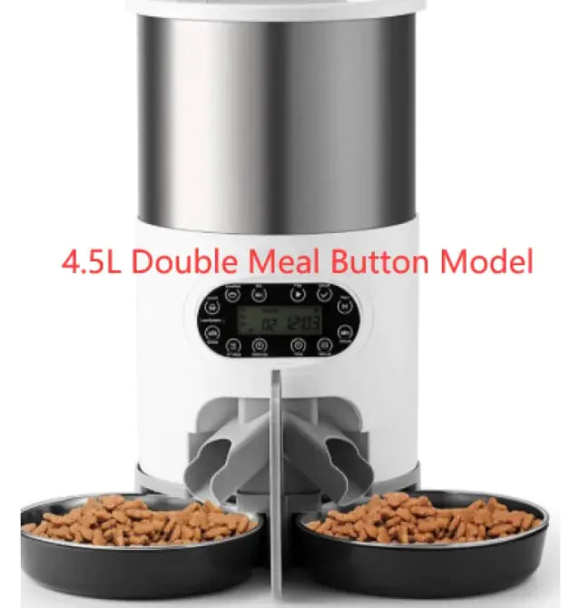 Automatic Dual Meal Pet Feeder – Smart Feeding System for Dogs & Cats
