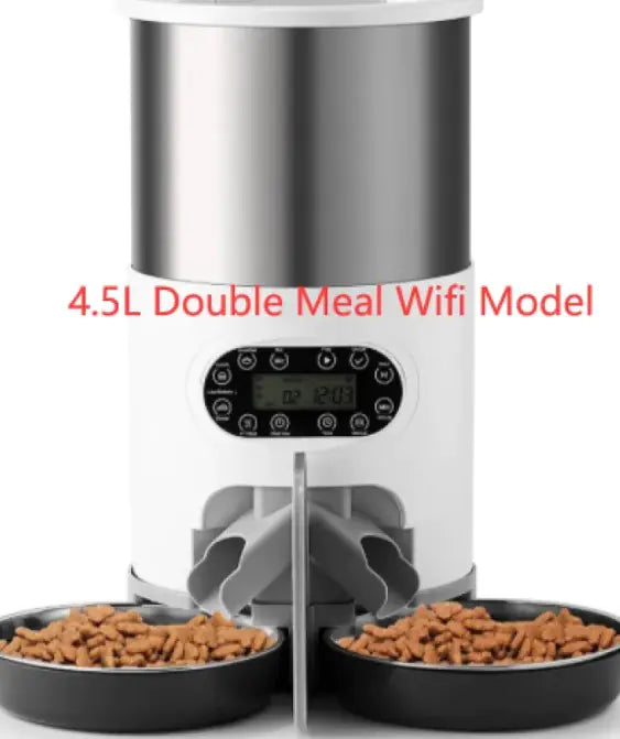 Automatic Dual Meal Pet Feeder – Smart Feeding System for Dogs & Cats